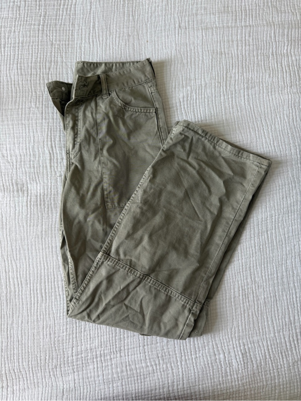 Zara Cargo Pants in Olive